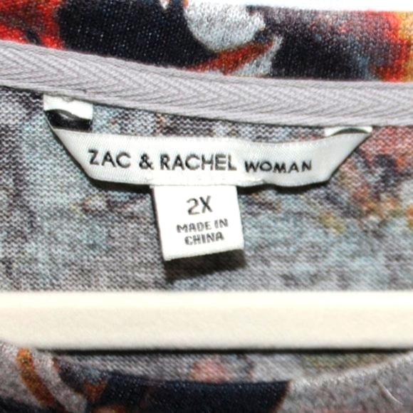 Zac & Rachel Women Long Sleeve Floral Top - Picture 9 of 13